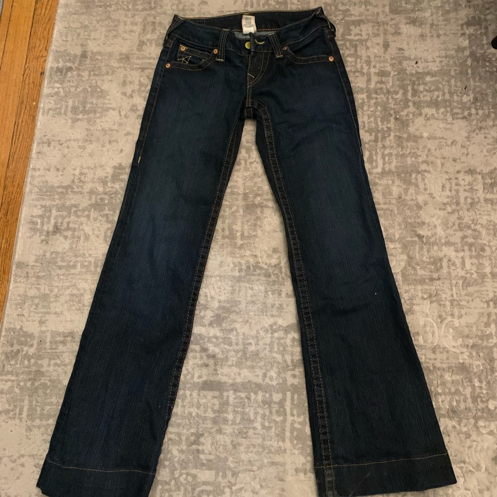 True Religion Bootcut Denim Wash Flare Jeans Size 27